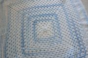 hand knitted baby blanket
