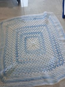 hand knitted baby blanket