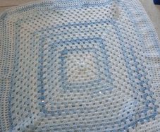 hand knitted baby blanket