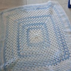 hand knitted baby blanket