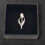 Vintage Rose Flower 925 Sterling Silver Pendant Image 2