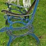 Old Heavy Cast Iron Garden Bench Ends Image 7