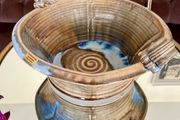 Stunning Discontinued Stoneware Jackson Kilkenny Fruit Serving Bowl