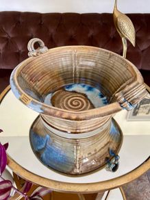 Stunning Discontinued Stoneware Jackson Kilkenny Fruit Serving Bowl