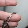 Vintage 925 Sterling Silver Open Heart Clasp Link Chain Bracelet 8,4" Image 7