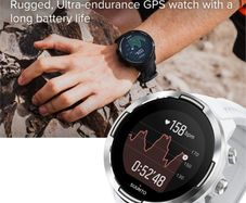 Suunto 9 Baro like new in White  new genuine strap added