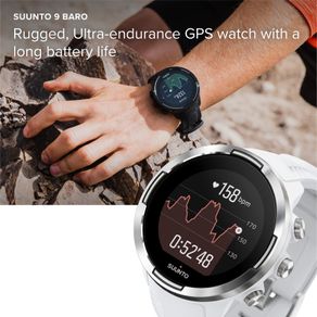 Suunto 9 Baro like new in White  new genuine strap added