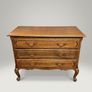 French Vintage Stained Oak Chest of Drawers Image 4