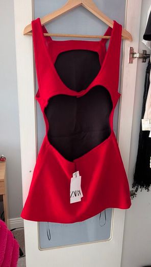 Zara red dress