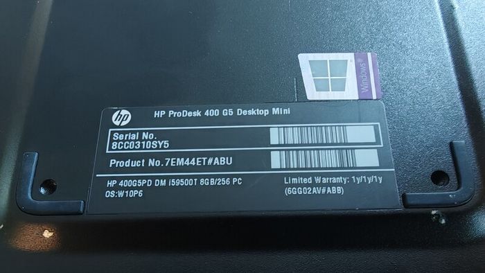 HP ProDesk 400 G5 Mini
