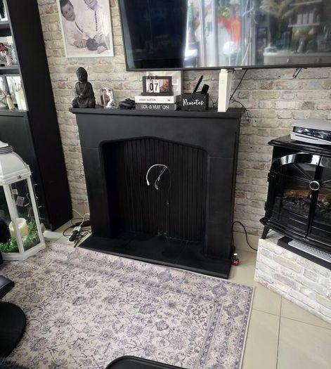 black fire surround