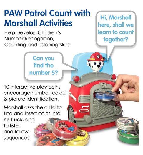 Paw Patrol Count With Marshall Toy