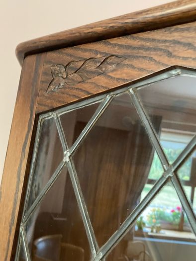oak corner unit