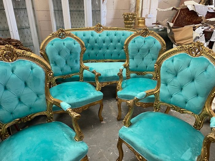 New gold and new material salon set 5 pieces