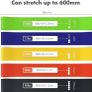 FREE EXPRESS SHIPPING Resistance Bands Set for Men and Women, Pack of 5 Different Resistance Levels Elastic Band for Home Gym Long Exercise Workout  Great Fitness Equipment for Training Yoga Free Carrying Bag Image 5