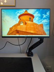 Dell 24" IPS Full HD Monitor + Desk Arm Mount