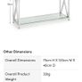 Hall Table - Glass Top Beautiful Console Table Image 3
