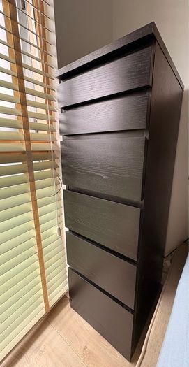 MALM Chest of 6 drawers