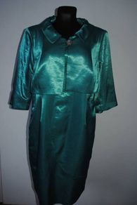 Mother of the bride green outfit midi length size UK18 Postage included