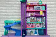 Polly Pocket Pollyville Mega Mall set Used Dirty Please see pictures