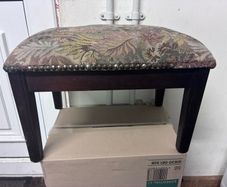 Vintage beaded foot stool