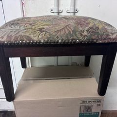 Vintage beaded foot stool
