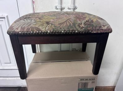 Vintage beaded foot stool