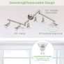 NEW SALE | LED Ceiling Light Rotatable, 6 Way LED Ceiling Spotlight, Matt Nickel & Swivelling Design, Including 6 X 4W GU10 LED Bulbs (450LM, Cool White 6000K),for Kitchen, Living Room, Bedroom Image 3