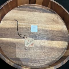 Acacia wooden cheese plater serving tray plate rotary