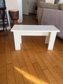 White bench