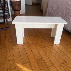 White bench