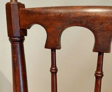 Pair of Edwardian Banister Back Chairs - Stunning!
