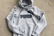 Kids Grey Puma Hoodie