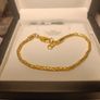 18kt Vermeil Sterling Hard Gold Plated Silver Byzantine Link Bracelet Image 10