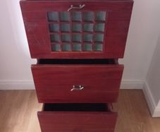 Oak Solid wood Tollboy Chest of drawers