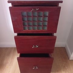Oak Solid wood Tollboy Chest of drawers