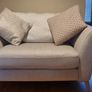 DFS Libby Cuddler Armchair (2), Silver Fabric, Excellent Condition Image 2