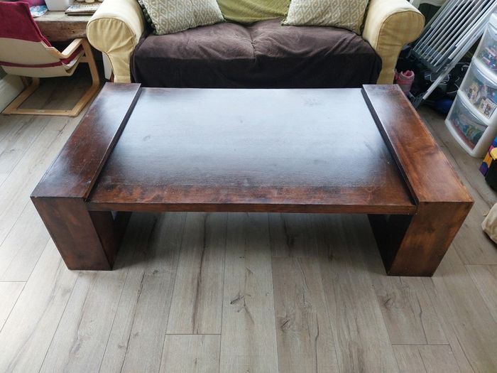 Solid Sheesham Wood Large Coffee Table (EZ Living)