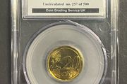 2008 Ireland Irish International Coin Fair Souvenir series featuring 20c coin in uncirculated condition direct from Dublin mint encapsulated by CGS UK