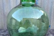 Viresa Large Vintage French Green Glass Terrarium Carboy Bottle Planter Vase
