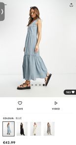ASOS Blue Midi Dress