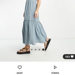 ASOS Blue Midi Dress