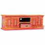 TV Cabinet Solid Mango Wood Pink Hand Painted Image 5