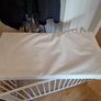 White Wooden Baby Cot Crib with Mattress Excellent Condition Image 6