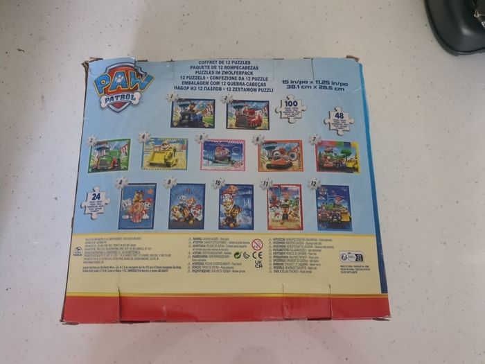 Paw Patrol Jigsaw (12 puzzles)