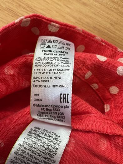 Beautiful Linen M&S Dress Size 10