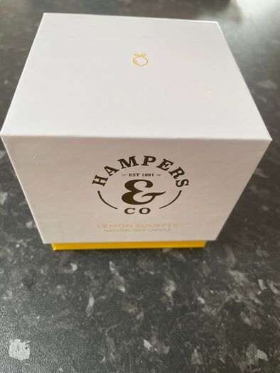 Lemon souffle wax Candle and gift box