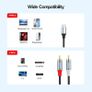 Adapter Cable for Phone, Tablet, Home Theater, DVD, Amplifier, Speaker, Car Stereo,Samsung Galaxy Image 3