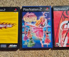 PlayStation 2 Gran Turismo 3. Crazy Taxi. Barbie