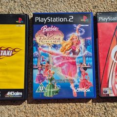 PlayStation 2 Gran Turismo 3. Crazy Taxi. Barbie